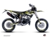 Fantic XM 50 50cc BARBARIAN Graphic Kit Yellow Neon