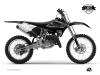 Yamaha 125 YZ Dirt Bike Black Matte Graphic Kit Black LIGHT