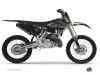 Kit Déco Moto Cross Black Matte Yamaha 125 YZ RTECH Revolution Noir