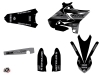 Kit Déco Moto Cross Black Matte Yamaha 125 YZ UFO Relift Noir LIGHT