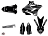 Yamaha 250 YZ Dirt Bike Black Matte Graphic Kit Black LIGHT