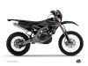 Yamaha 450 WRF Dirt Bike Black Matte Graphic Kit Black