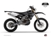 Yamaha 450 WRF Dirt Bike Black Matte Graphic Kit Black LIGHT