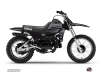 Yamaha PW 80 Dirt Bike Black Matte Graphic Kit Black