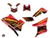 Polaris Scrambler 850-1000 XP ATV Blade Graphic Kit Red Yellow