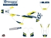 Kit Déco Moto Cross Block Husqvarna TC 65 Bleu Jaune