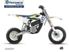 Husqvarna EE-5 Dirt Bike Block Graphic Kit Blue Yellow