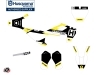 Kit Déco Moto Cross Block Husqvarna TC 50 Noir Jaune