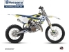 Kit Déco Moto Cross Block Husqvarna TC 85 Bleu Jaune