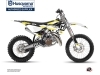 Kit Déco Moto Cross Block Husqvarna TC 85 Noir Jaune