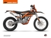 Kit Déco Moto Cross Breakout KTM 250 FREERIDE Noir Orange