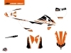 KTM 50 SX Dirt Bike Breakout Graphic Kit Orange White