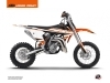 Kit Déco Moto Cross Breakout KTM 65 SX Orange Blanc