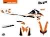 Kit Déco Moto Cross Breakout KTM 65 SX Orange Blanc