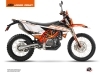 KTM 690 ENDURO R Dirt Bike Breakout Graphic Kit Orange White