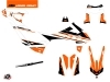 Kit Déco Moto Cross Breakout KTM 690 ENDURO R Orange Blanc