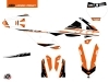 KTM 85 SX Dirt Bike Breakout Graphic Kit Orange White