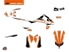 Kit Déco Moto Cross Breakout KTM SX-E 5 Orange Blanc