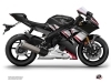 Yamaha R6 Street Bike Brisk Graphic Kit Black