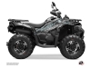 CF MOTO CFORCE 600 ATV Brush Graphic Kit Grey