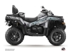 CF MOTO CFORCE 850 XC ATV Brush Graphic Kit Grey FULL