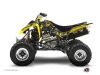 Suzuki 250 LTZ ATV Camo Graphic Kit Black Yellow