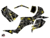 Suzuki 250 LTZ ATV Camo Graphic Kit Black Yellow