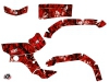 Yamaha 350 Grizzly ATV Camo Graphic Kit Red