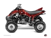 Yamaha 350 Raptor ATV Camo Graphic Kit Red