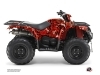 Kit Déco Quad Camo Yamaha 450 Kodiak Rouge