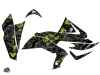 Kawasaki 450 KFX ATV Camo Graphic Kit Black Green