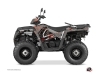 Polaris 450 Sportsman ATV Camo Graphic Kit Black Red