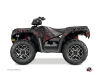 Kit Déco Quad Camo Polaris 500-800 Sportsman Forest Noir Rouge