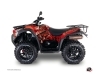 Kymco 700 MXU ATV Camo Graphic Kit Red