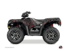 Polaris 1000 Sportsman Forest ATV Camo Graphic Kit Black Red
