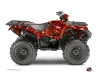 Kit Déco Quad Camo Yamaha 700-708 Grizzly Rouge