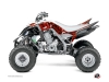 Yamaha 700 Raptor ATV Camo Graphic Kit Red