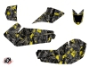 Suzuki 90 LTZ ATV Camo Graphic Kit Black Yellow