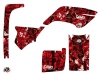 Yamaha Breeze ATV Camo Graphic Kit Red