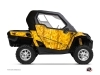 Graphic Kit Doors Cabin Defender Camo Can Am Commander 2011-2017 Yellow