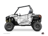 Kit Déco Portes Basses Dragonfire Camo SSV Polaris RZR 900S/1000/Turbo 2015-2017 Blanc