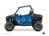 Kit Déco Portes Basses Dragonfire Camo SSV Polaris RZR 900S/1000/Turbo 2015-2017 Bleu