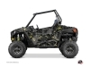 Graphic Kit Doors Low Dragonfire Camo UTV Polaris RZR 900S/1000/Turbo 2015-2017 Black Yellow