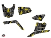 Suzuki King Quad 400 ATV Camo Graphic Kit Black Yellow