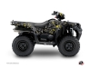 Suzuki King Quad 400 ATV Camo Graphic Kit Black Yellow