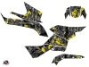 Suzuki King Quad 750 ATV Camo Graphic Kit Black Yellow