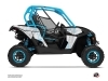 Can Am Maverick UTV Camo Graphic Kit White Blue