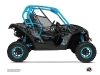 Can Am Maverick UTV Camo Graphic Kit Black Blue