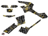 Can Am Outlander 500-650-800 MAX ATV Camo Graphic Kit Black Yellow