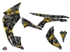 Can Am Renegade ATV Camo Graphic Kit Black Yellow